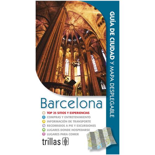 Barcelona, guía de ciudad y mapa desplegable