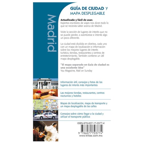 Madrid, guía de ciudad y mapa desplegable