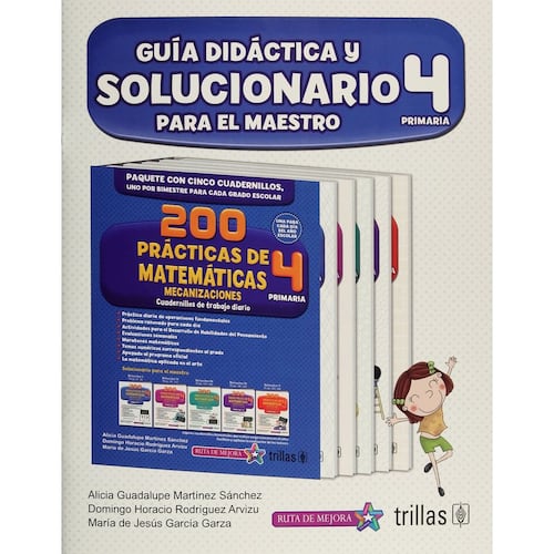 200 Practicas De Matematicas 4, Primaria. Guia Didactica Y Solucionario