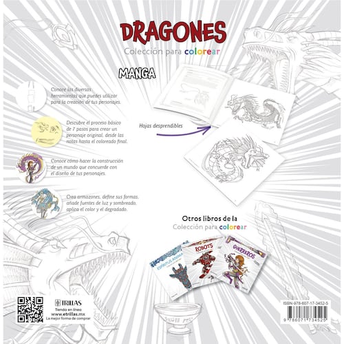 Dragones, colección para colorear