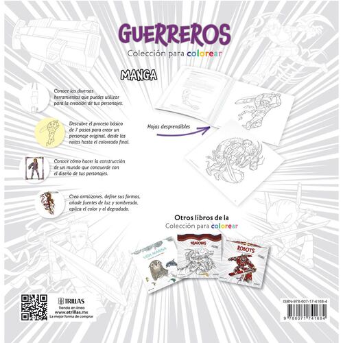 Guerreros, colección para colorear