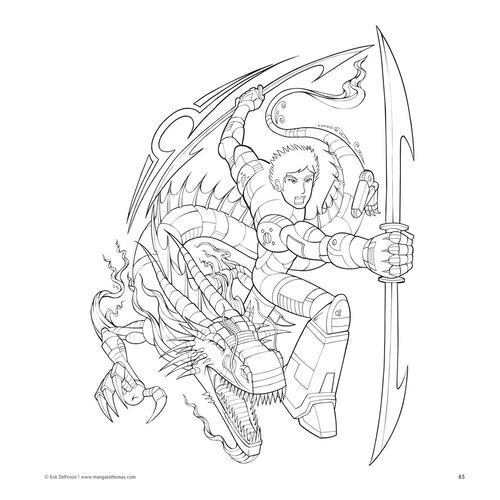 Guerreros, colección para colorear