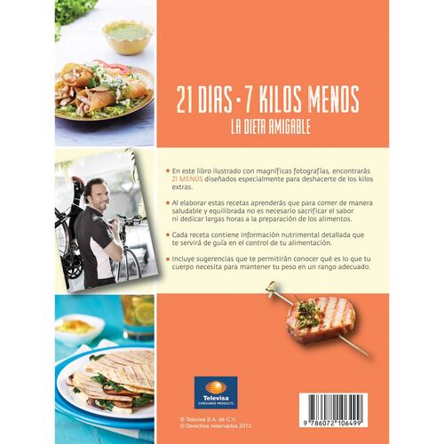 21 días – 7 kilos Menos, Chef Oropeza