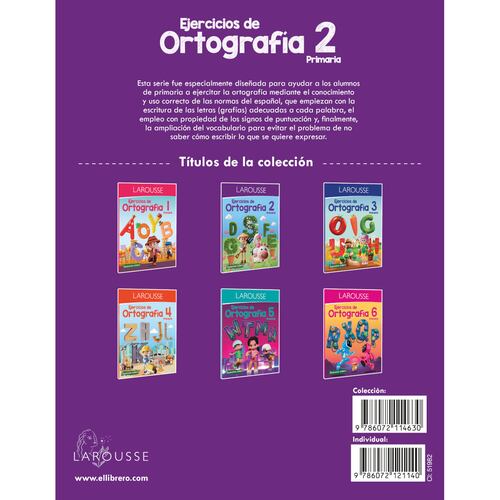Ejercicios de Ortografía 2° primaria