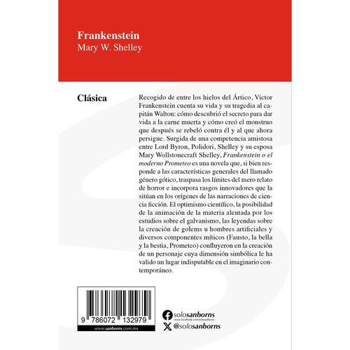Frankenstein, edición Sanborns