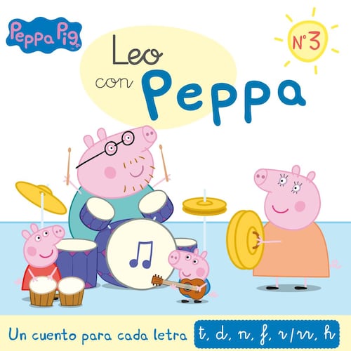 Leo Con Peppa 3. Un Cuento para Cada Letra: T, D, N, F, R/Rr, H
