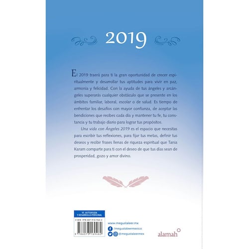 Libro agenda una vida con angeles 2019