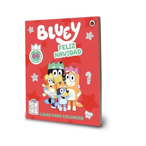 Bluey Feliz Navidad para colorear