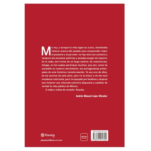 ¡Gracias! - Andres Manuel Lopez Obrador - Libro