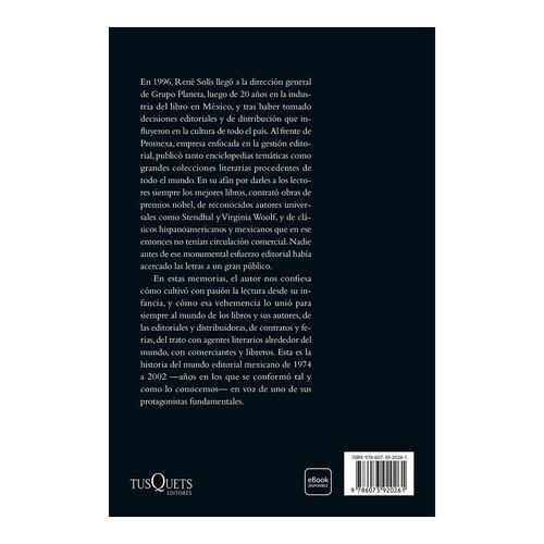 Entre libros y editores. Memorias