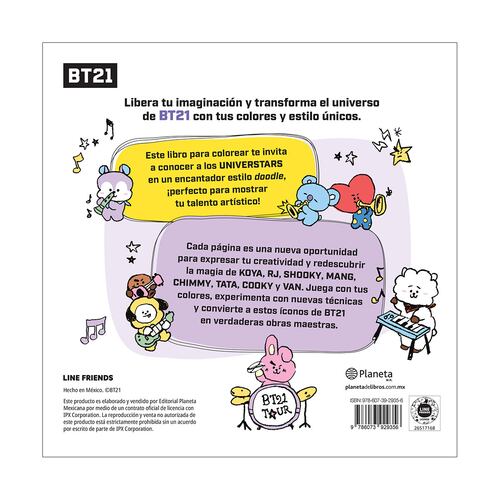 BT21. Mi pequeño libro para colorear