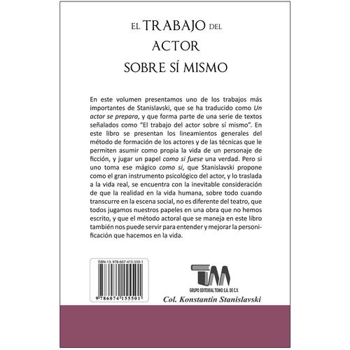 El Trabajo Del Actor Sobre Sí Mismo