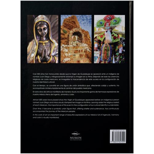 México de nuestra Guadalupe: libro decorativo con imágenes de la Virgen de Guadalupe