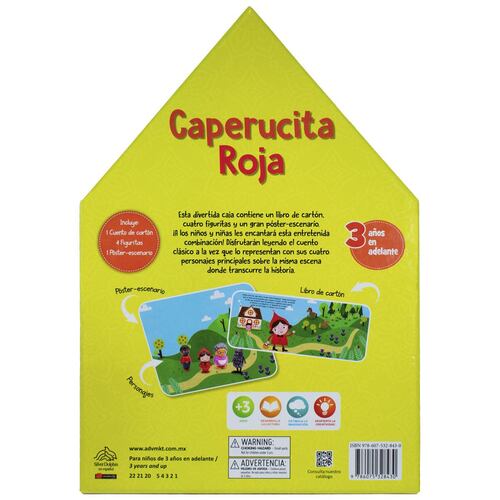 CAPERUCITA ROJA LIBRO CON FIGURAS, Comprar libro 9786075328430