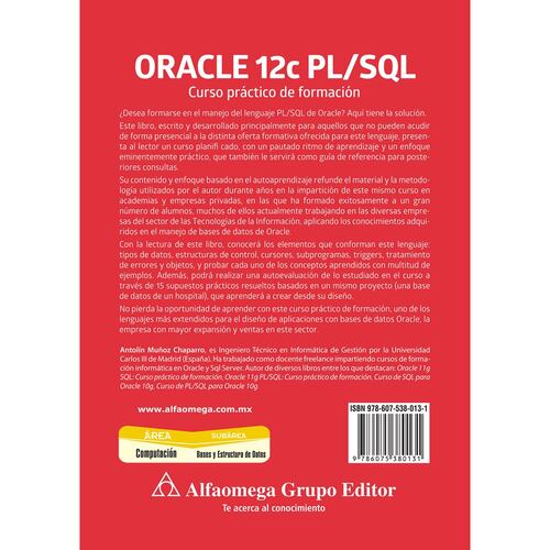 Oracle 12c  pl./SQL: curso práctico de formación