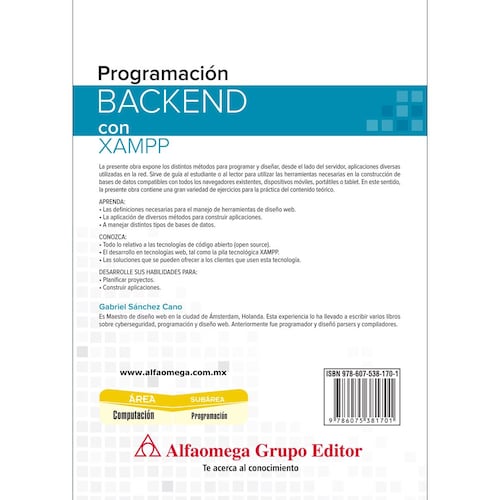 Programación backend con XAMPP