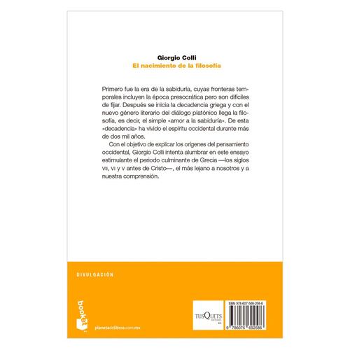 El nacimiento de la filosofía