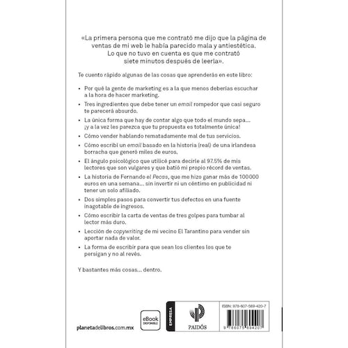Escribo porque me gusta ganar dinero