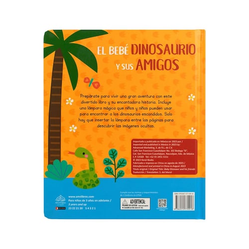 Lámpara mágica él bebe dinosaurio y sus amigos