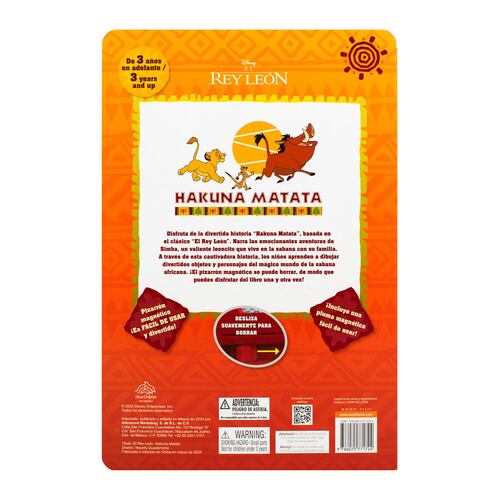 El rey león Hakuna Matata: Pizarrón magnético