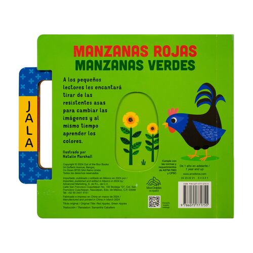 Libro con Asa Manzanas Rojas Manzanas Verdes