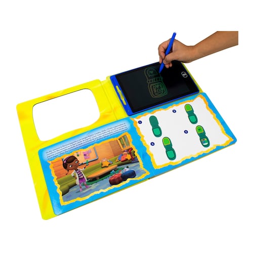 Libro con pizarrón electrónico Disney junior historias de aventuras y diversión