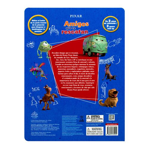 Libro con pizarrón electrónico amigos que te rescatan