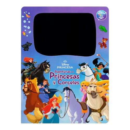 Libro con pizarrón electrónico Disney aventuras de princesas y corceles
