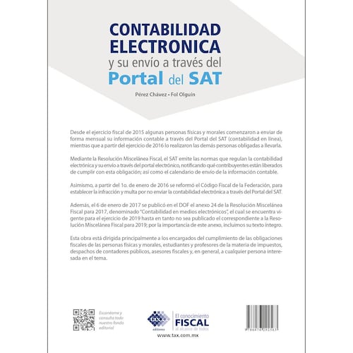 Contabilidad electrónica y su envío a través del Portal del SAT