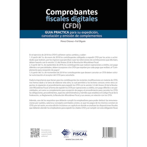Comprobantes fiscales digitales (CFDI)