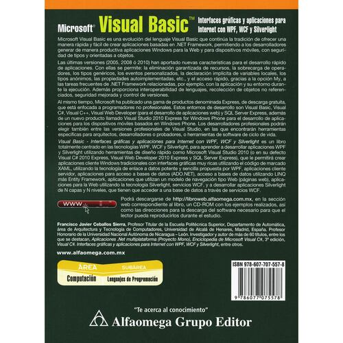 Microsoft Visual Basic Interfaces graficas y aplicaciones para Internet con WPF, WCF y Silverlight