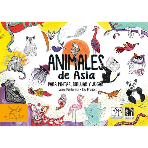 Animales de Asia: para pintar, dibujar y jugar.
