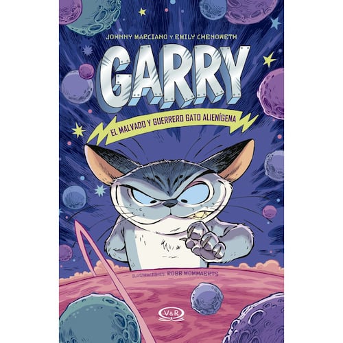 Garry, el malvado y guerrero gato  alienígena. Enemigos