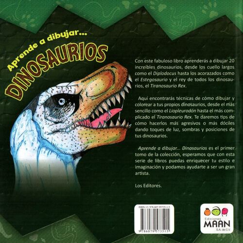 Aprende a dibujar dinosaurio
