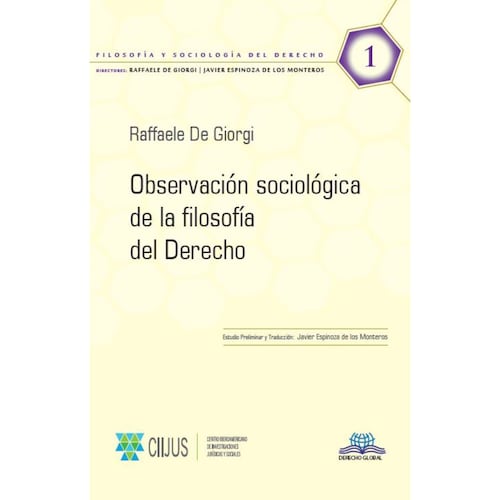 Observación sociológica de la Filosofía del Derecho