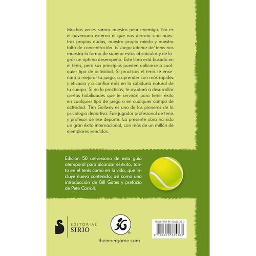 El juego interior del tenis. Edición 50 Aniversario