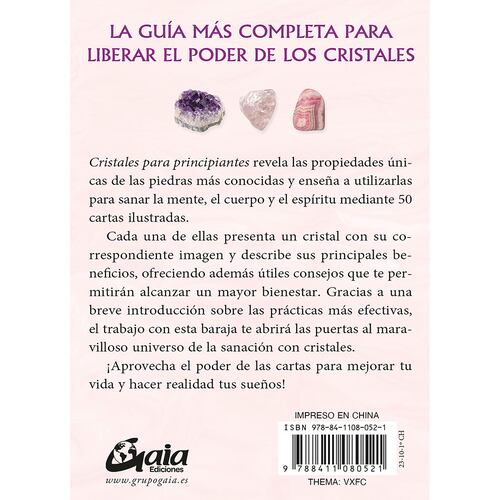 Cristales para principiantes (Libro y cartas).