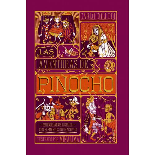 Las aventuras de Pinocho ilustrado con elementos interactivos en 3-D