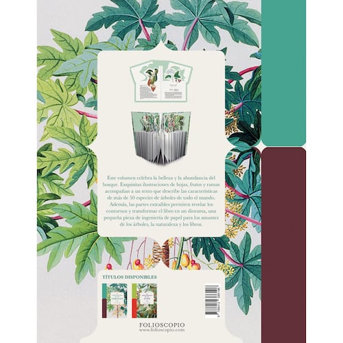 El libro-Diorama de los árboles.
