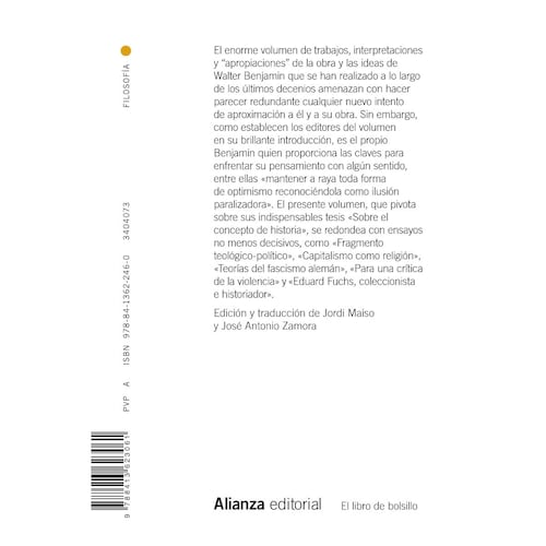 Tesis sobre el concepto de historia y otros ensayos sobre historia y política