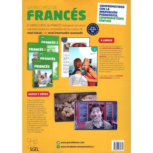 Gran curso de Francés 4 Libros