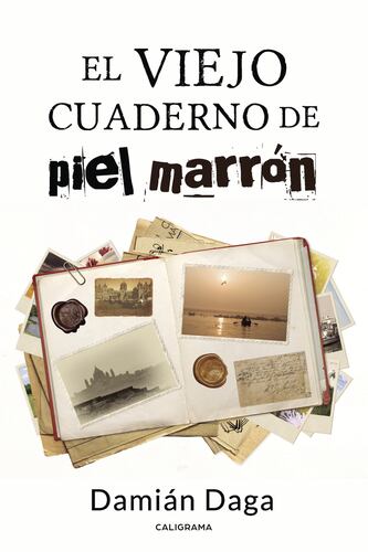El viejo cuaderno de piel marrón