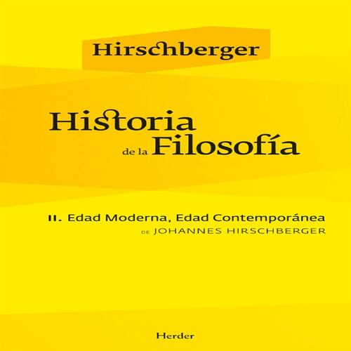 Historia de la filosofía II