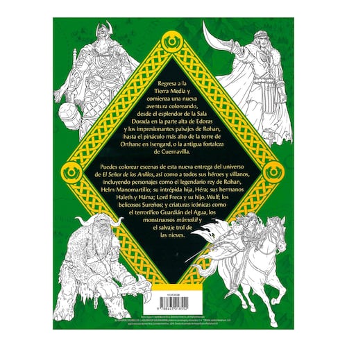 El señor de los anillos. La guerra de los Rohirrim. Libro  oficial para colorear
