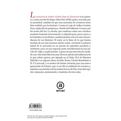 La narracion de Arthur Gordon Pym