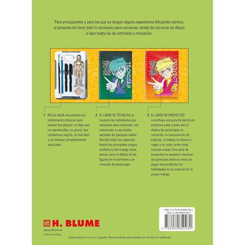 Kit de dibujo y manga