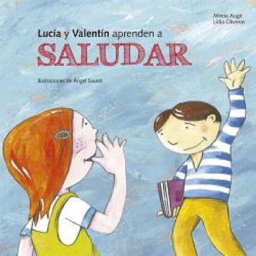 Lucia y Valentín aprenden a saludar