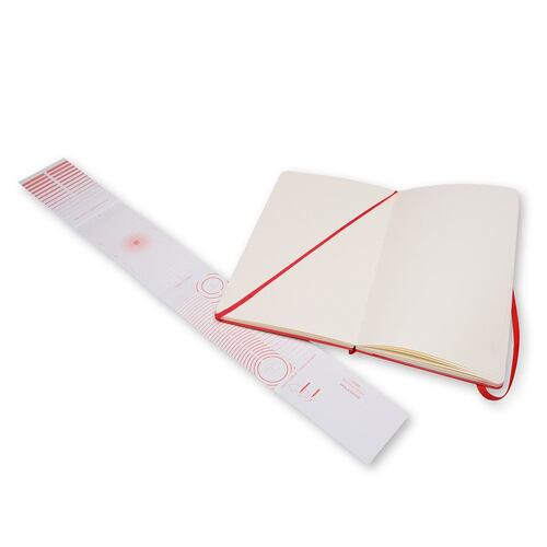 Block de dibujo grande rojo, hoja blanca pasta dura