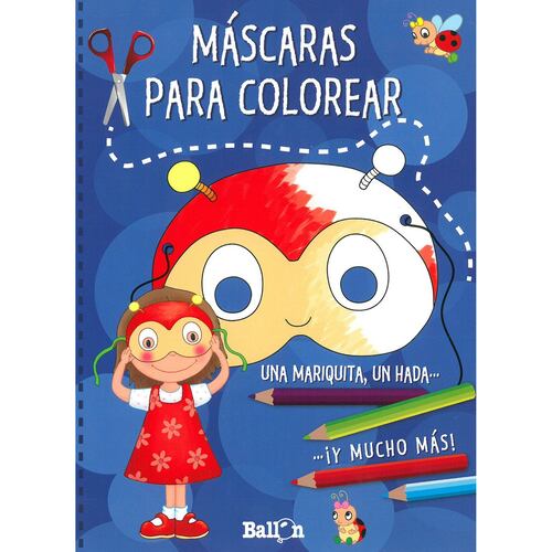 Máscaras para colorear (azul)