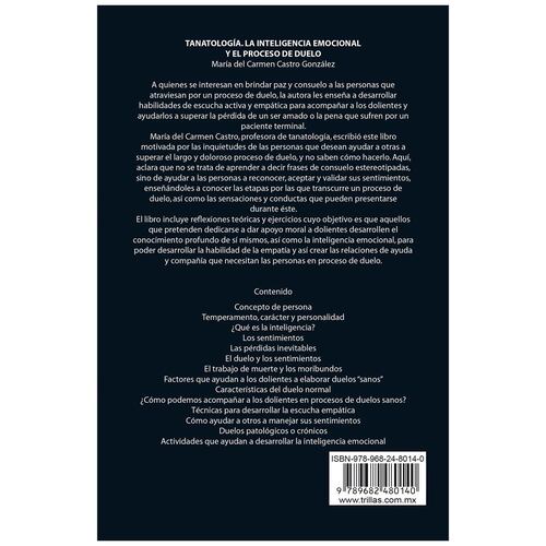 Tanatología. La Inteligencia Emocional y El Proceso De Duelo